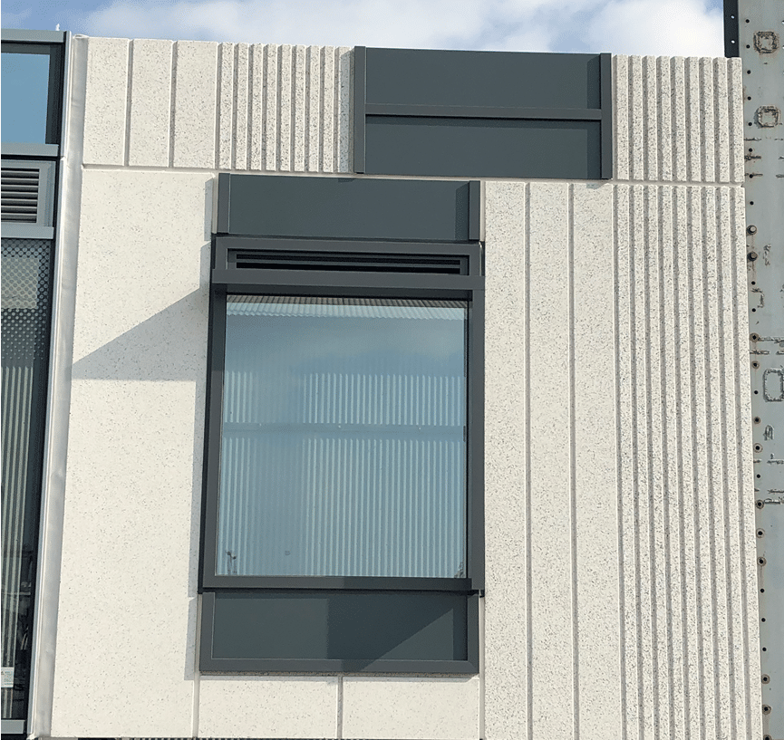 Concrete building exterior